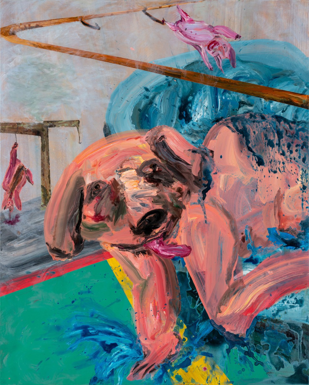 蔡瑞恒 ⼯廠變種 163x130cm 壓克力顏料‧畫布 2017<br />