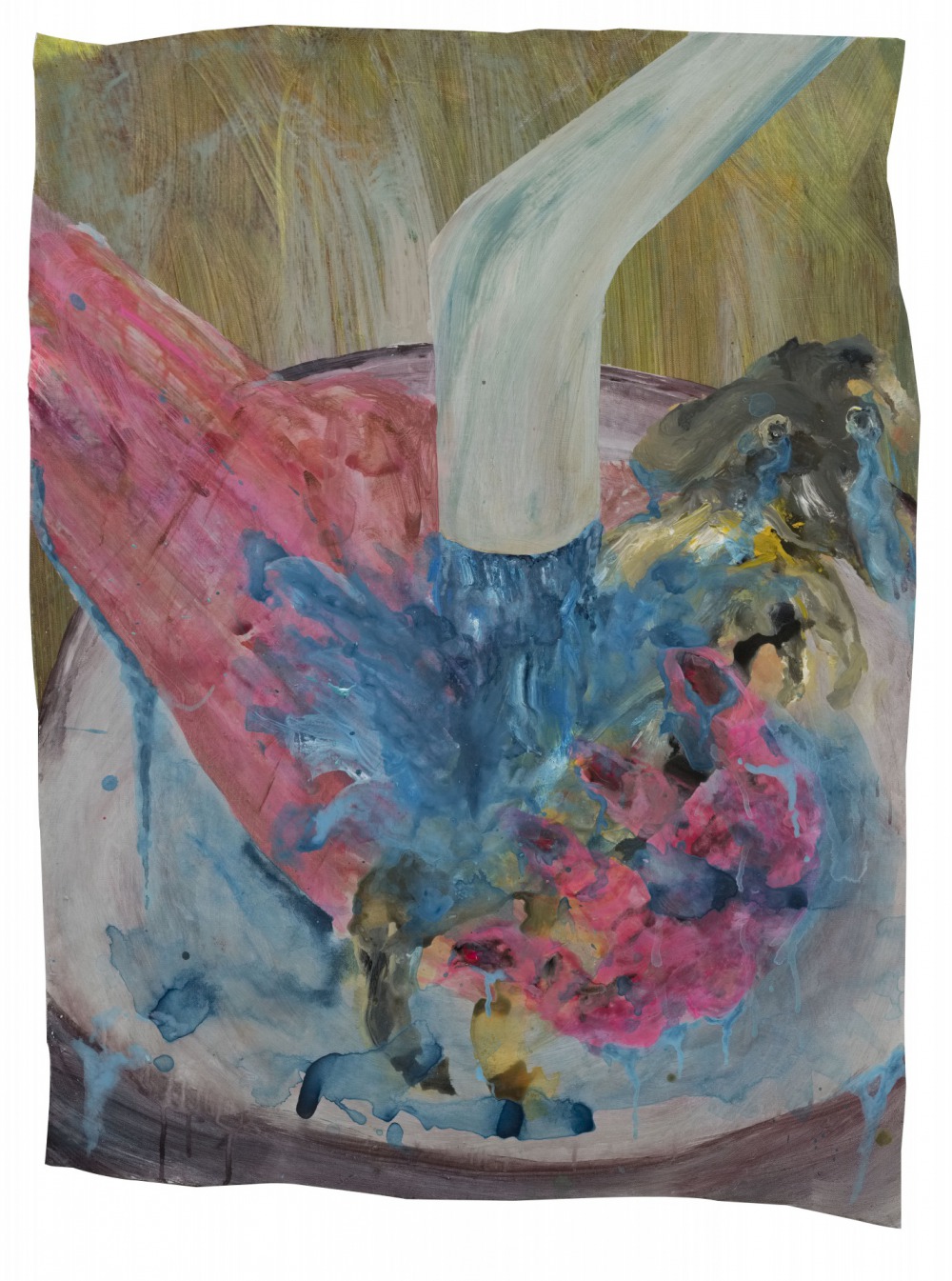 蔡瑞恒 洗澡的日子 91.5x70cm 壓克力顏料‧畫布 2021<br />