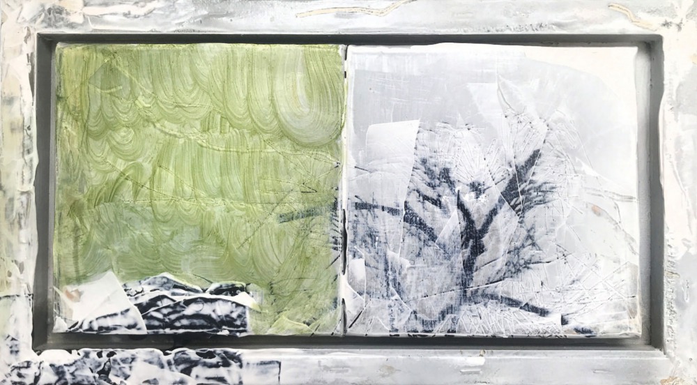 戴宛蓁 和美山 35x20cm 油彩‧畫布 2020<br />