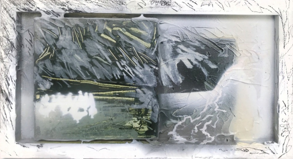戴宛蓁 山下 35x20cm 油彩‧畫布 2020 <br />