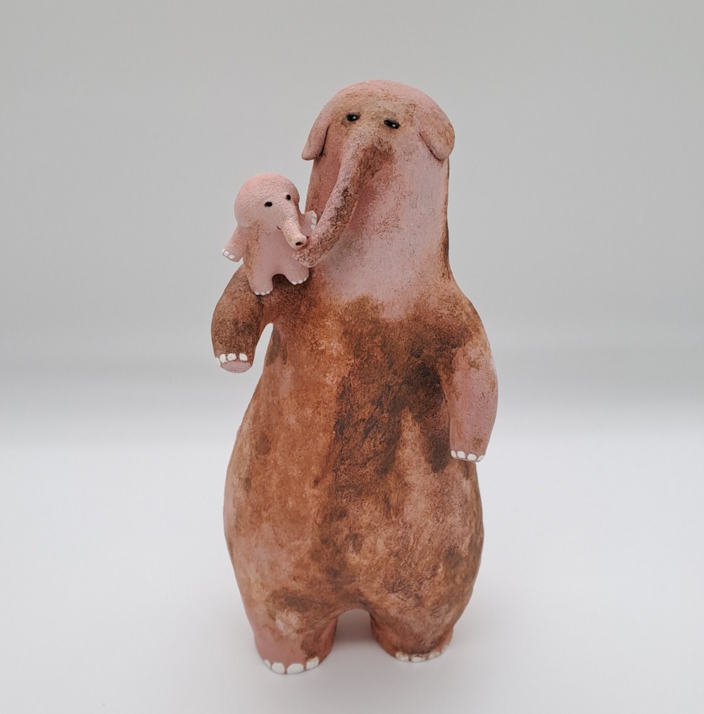常玉蘭--好象 10×8×27cm 陶 2023