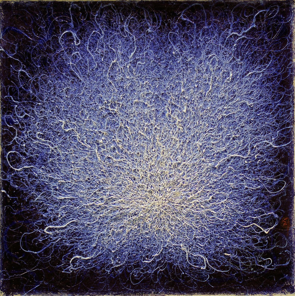 胡采炘 蒲公英 -30x30cm 原子筆、丙烯、畫布 2023
