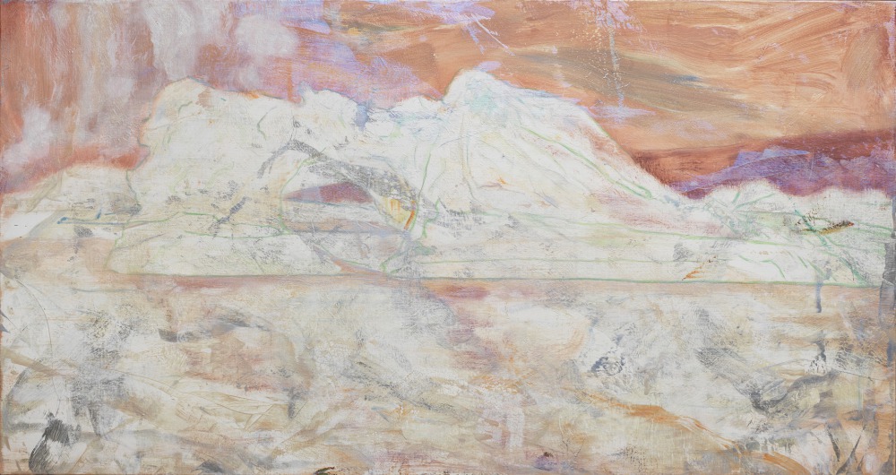 許聖泓 Glacier#3 80x150cm 油彩 ‧ 壓克力顏料 ‧ 畫布 2019<br />