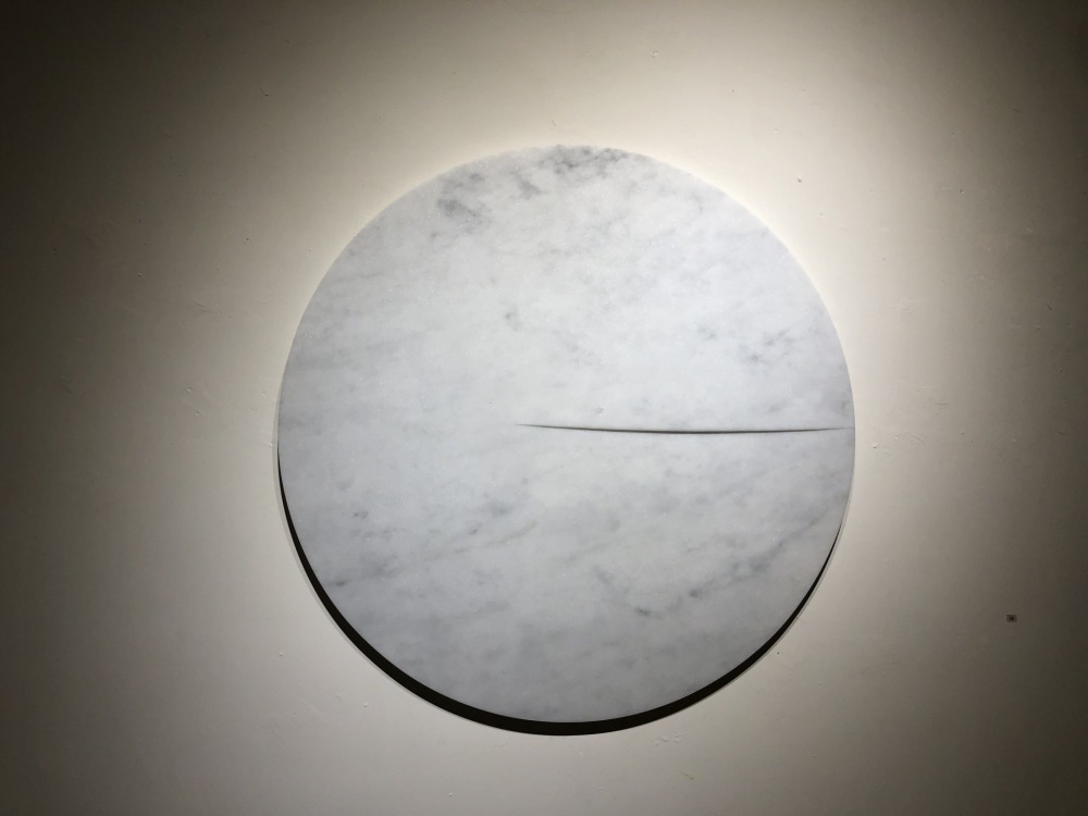 吳孟璋 見-3 60×60x3cm 白大理石 2017<br />