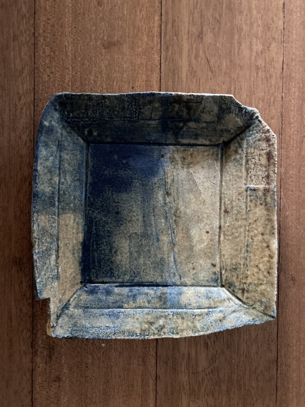 李之旋 方盤A 陶土 17x18x3.5cm 2023
