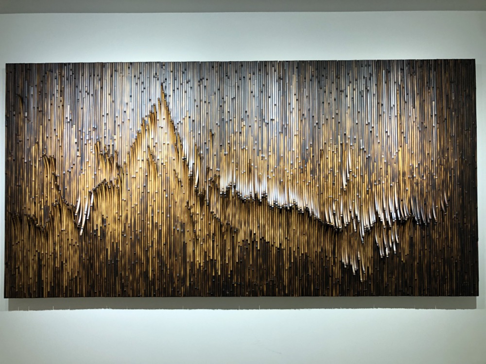 一段如詩如歌的旅程 120x240cm 竹 2023