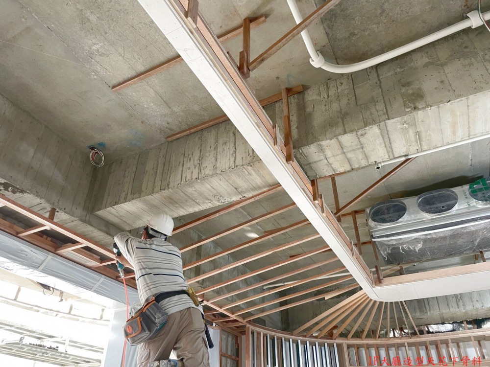 1110126 1F大廳造型天花下骨料