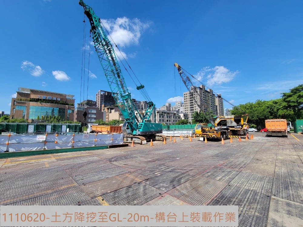 土方降挖至GL-20M出土作業